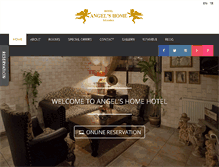 Tablet Screenshot of angelshomehotel.com